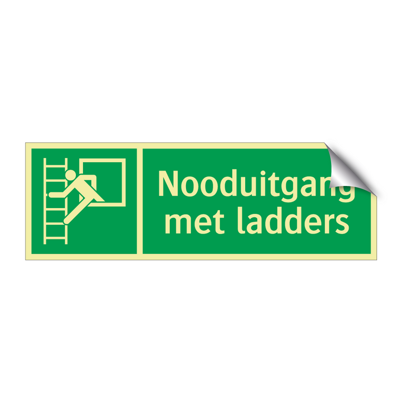 Nooduitgang met ladders