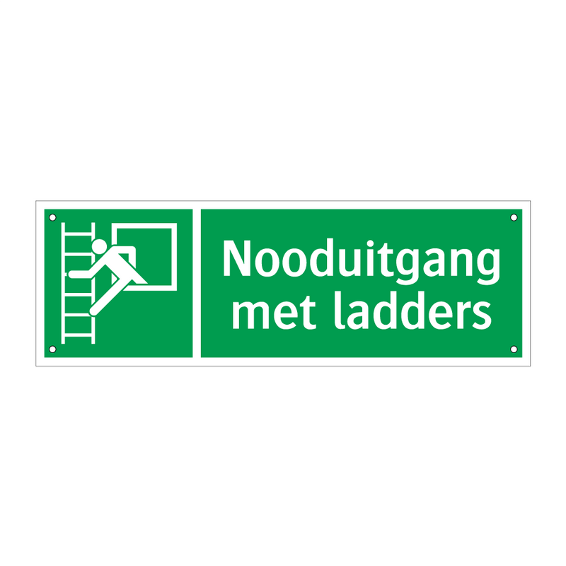 Nooduitgang met ladders