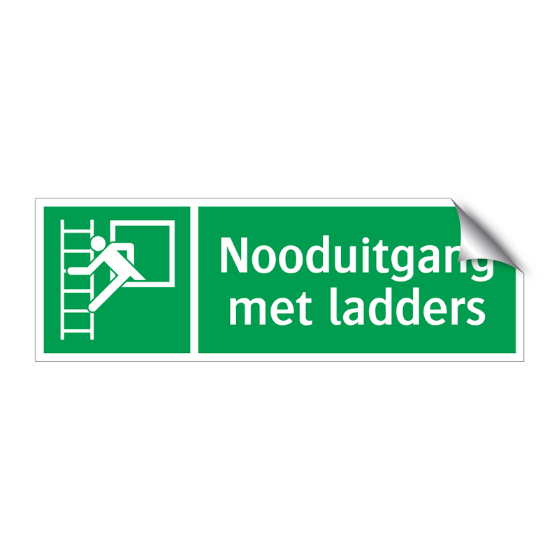 Nooduitgang met ladders