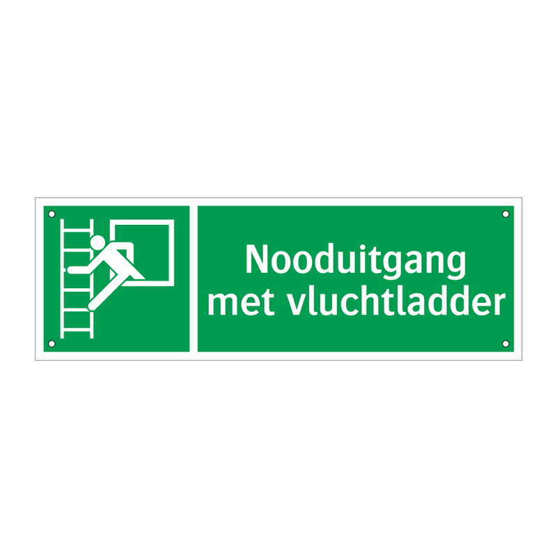 Nooduitgang met vluchtladder