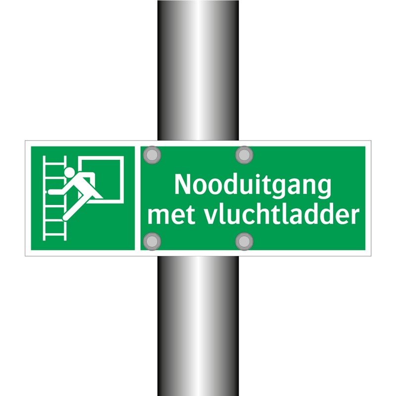 Nooduitgang met vluchtladder