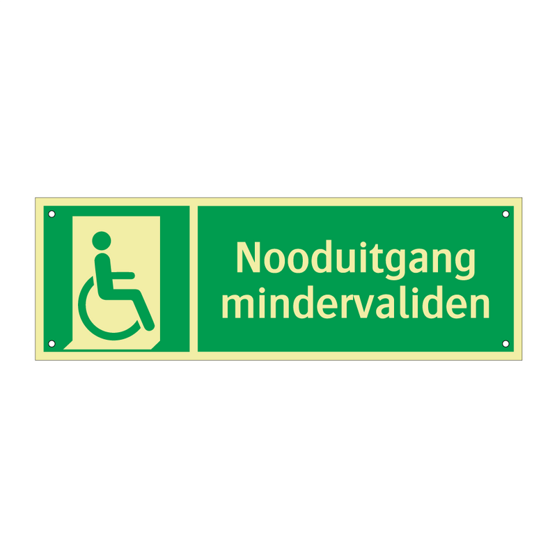 Nooduitgang mindervaliden