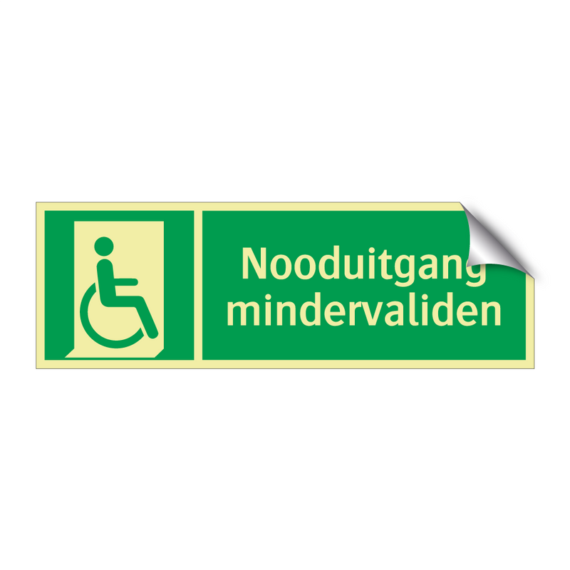 Nooduitgang mindervaliden