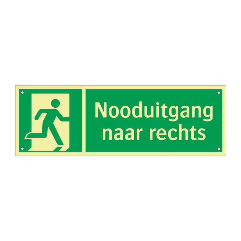 Nooduitgang naar rechts