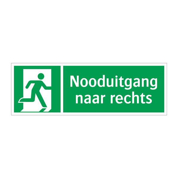 Nooduitgang naar rechts