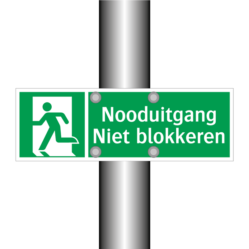 Nooduitgang Niet blokkeren