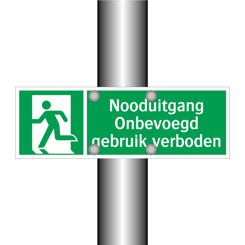 Nooduitgang Onbevoegd gebruik verboden