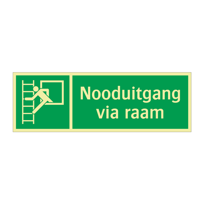 Nooduitgang via raam