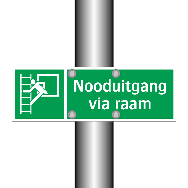 Nooduitgang via raam