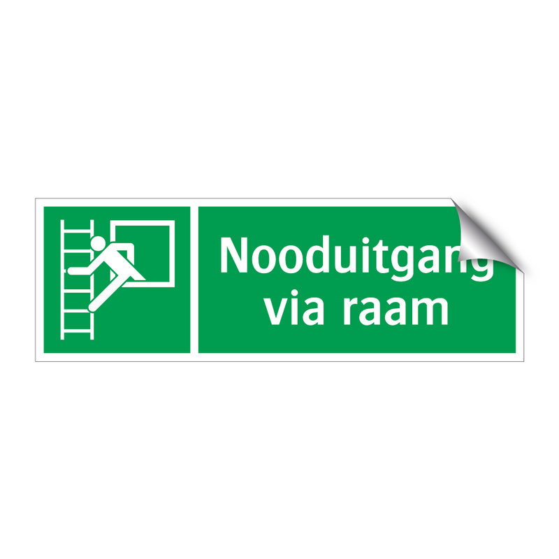 Nooduitgang via raam