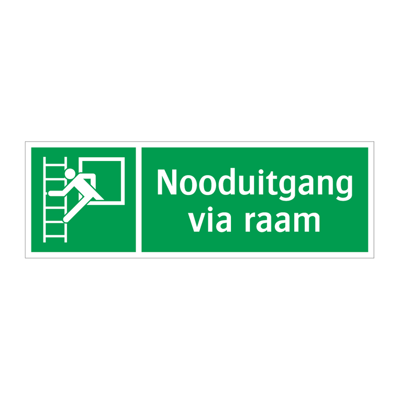 Nooduitgang via raam