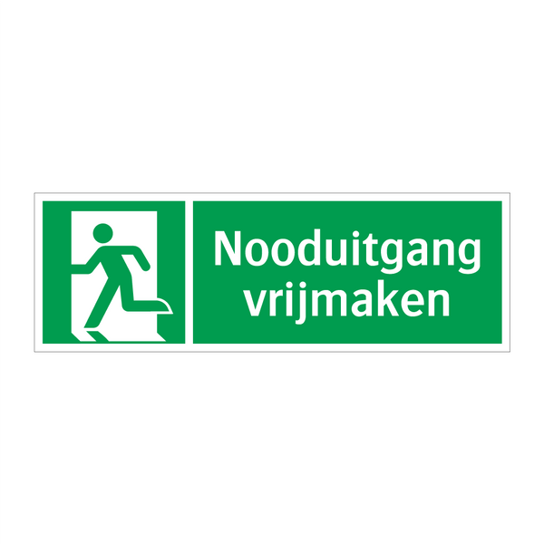 Nooduitgang vrijmaken