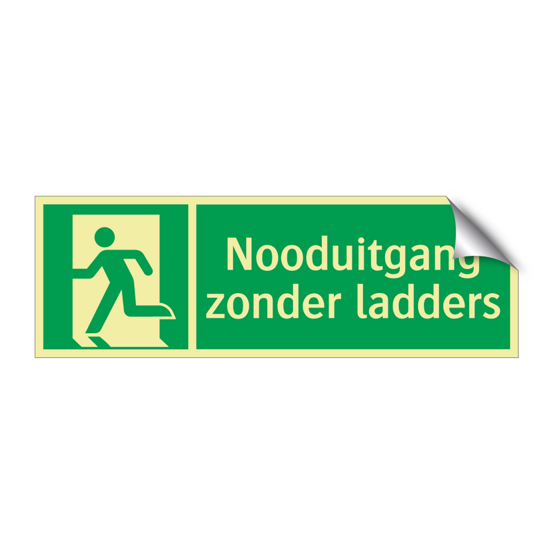 Nooduitgang zonder ladders