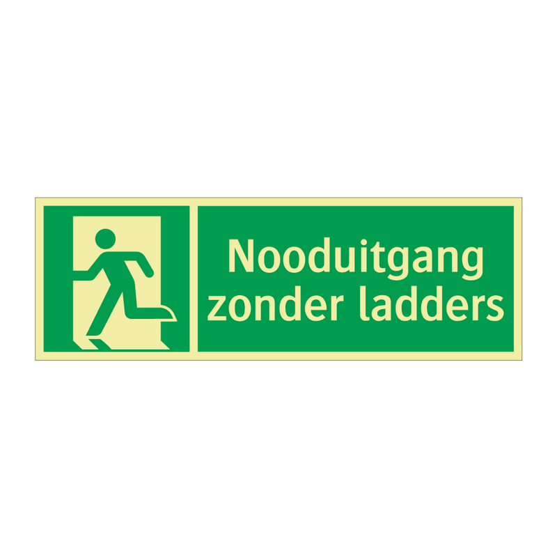 Nooduitgang zonder ladders