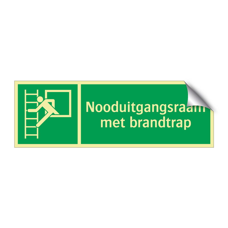 Nooduitgangsraam met brandtrap