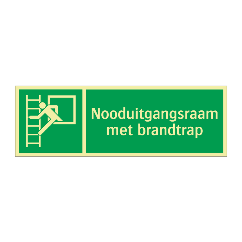 Nooduitgangsraam met brandtrap