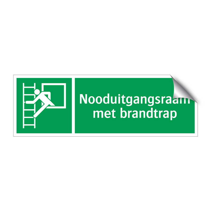 Nooduitgangsraam met brandtrap