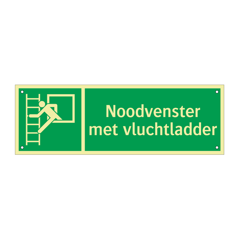 Noodvenster met vluchtladder