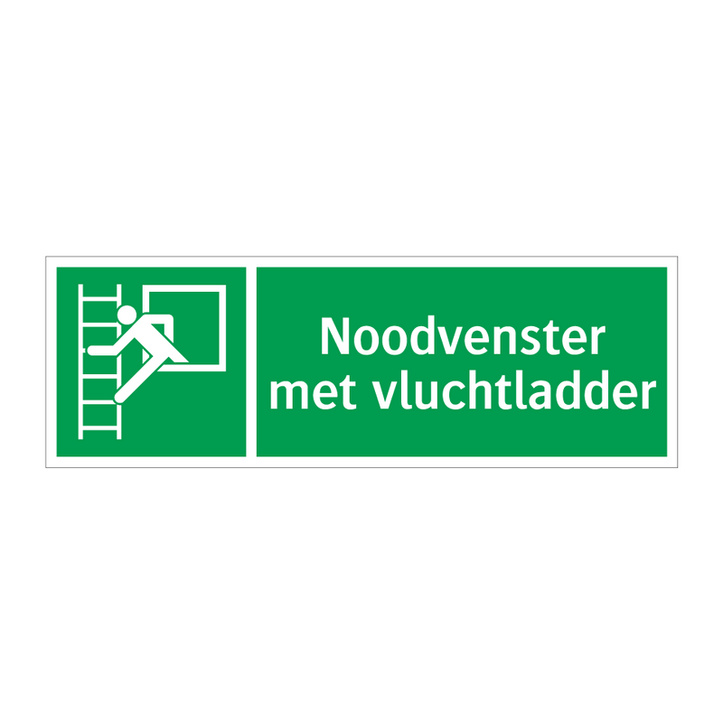 Noodvenster met vluchtladder