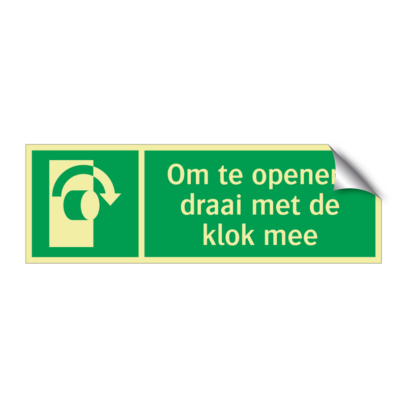 Om te openen, draai met de klok mee