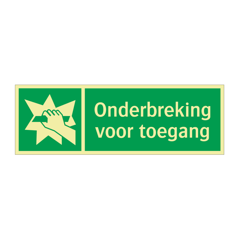 Onderbreking voor toegang & Onderbreking voor toegang & Onderbreking voor toegang