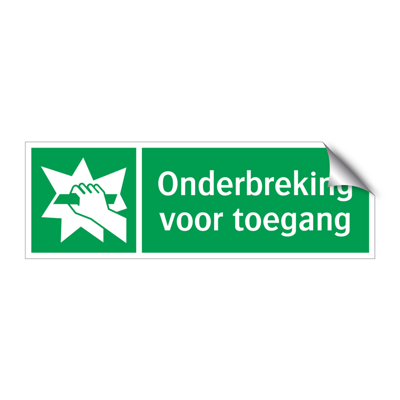 Onderbreking voor toegang & Onderbreking voor toegang & Onderbreking voor toegang