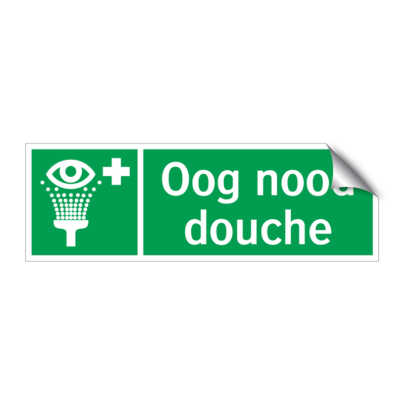 Oog nood douche