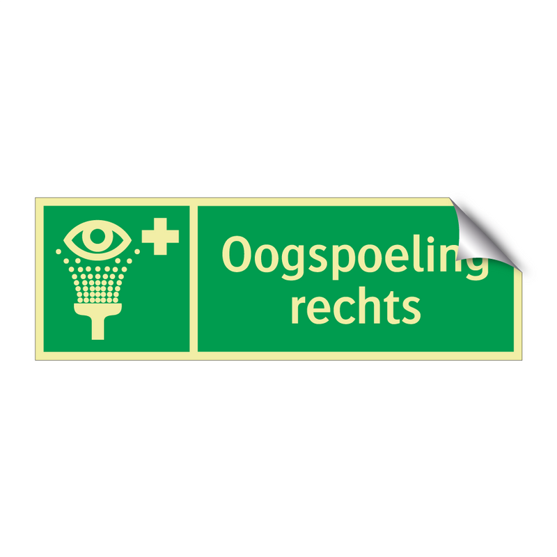 Oogspoeling rechts