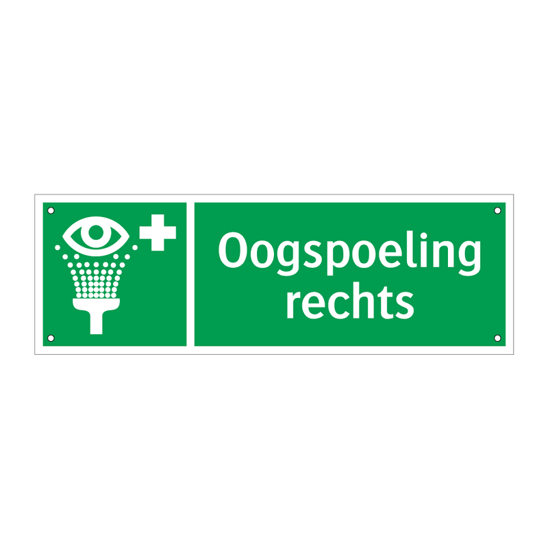 Oogspoeling rechts