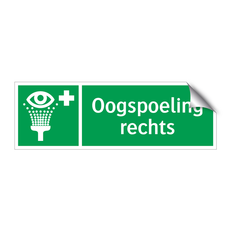 Oogspoeling rechts