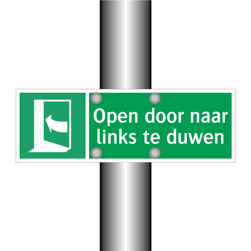 Open door naar links te duwen