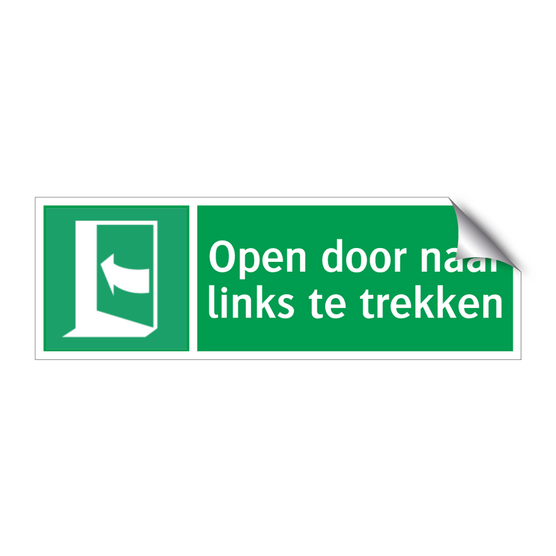 Open door naar links te trekken