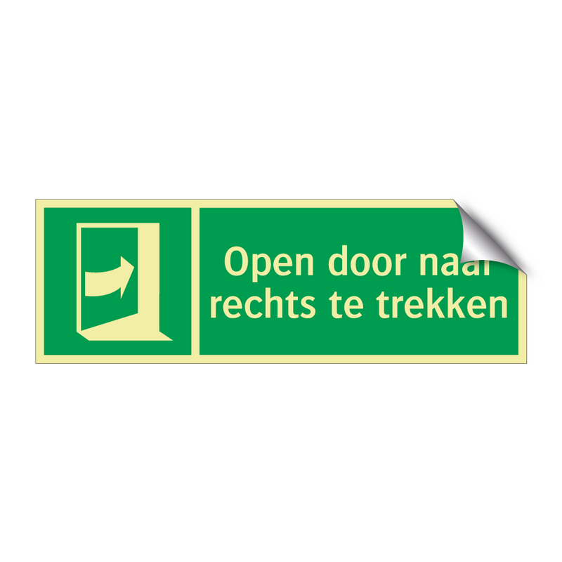 Open door naar rechts te trekken