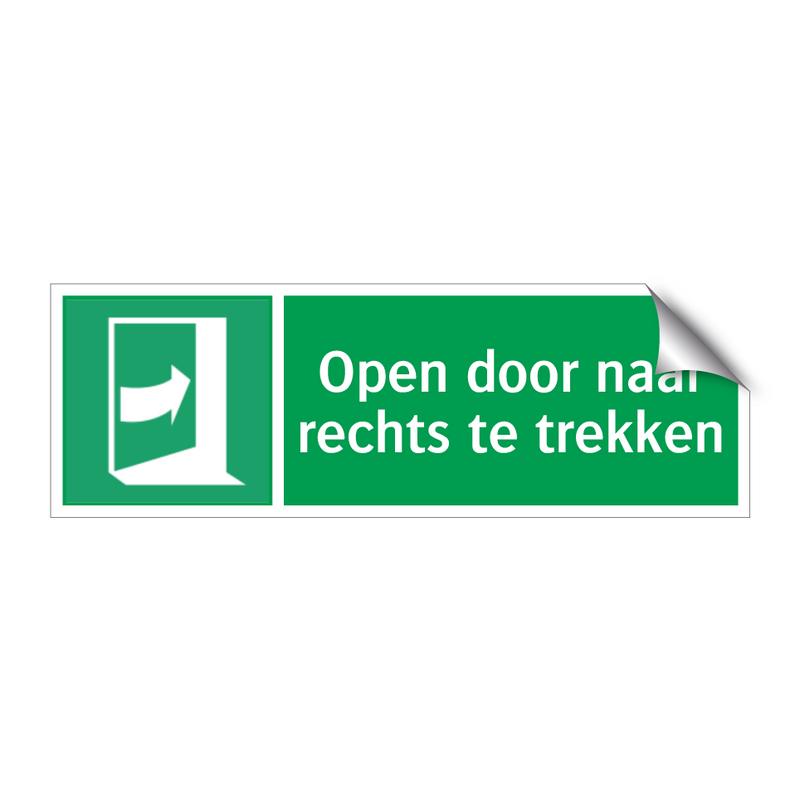 Open door naar rechts te trekken