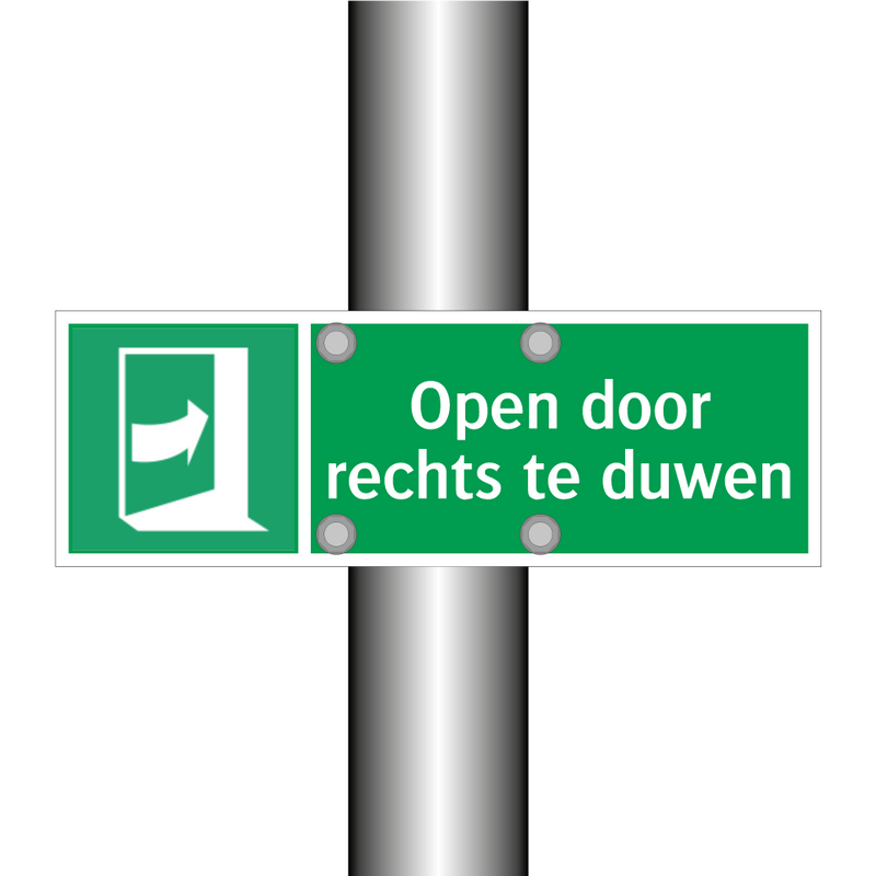 Open door rechts te duwen