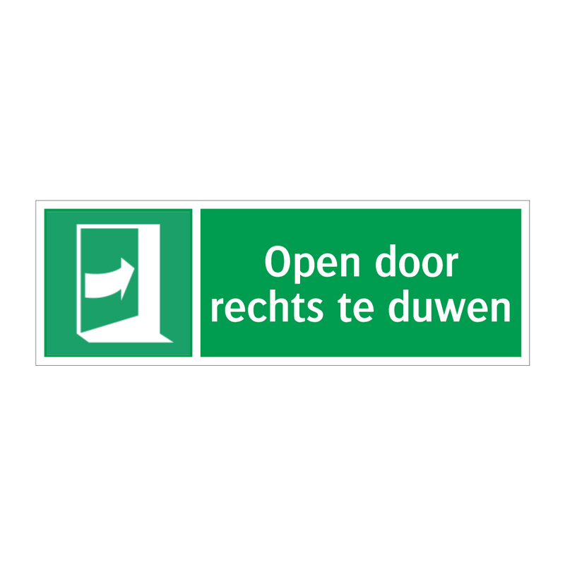 Open door rechts te duwen