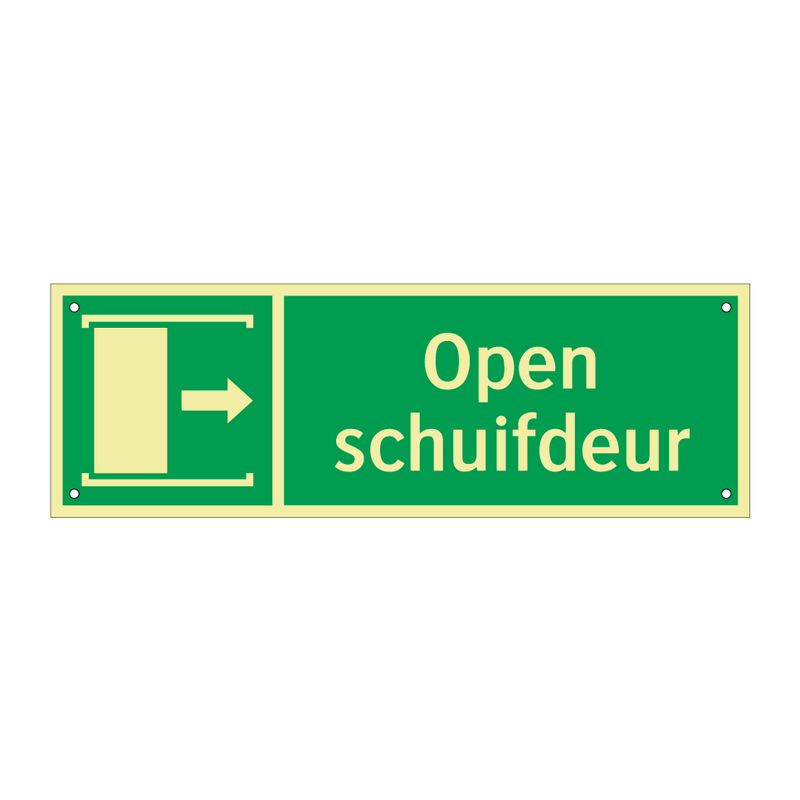 Open schuifdeur