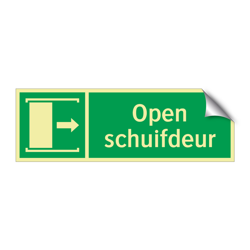 Open schuifdeur