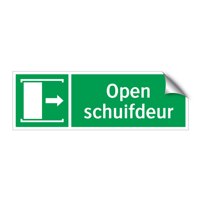 Open schuifdeur