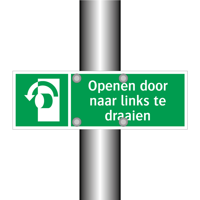 Openen door naar links te draaien