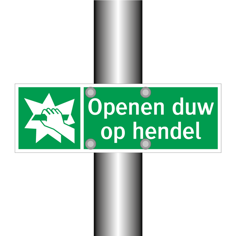 Openen duw op hendel