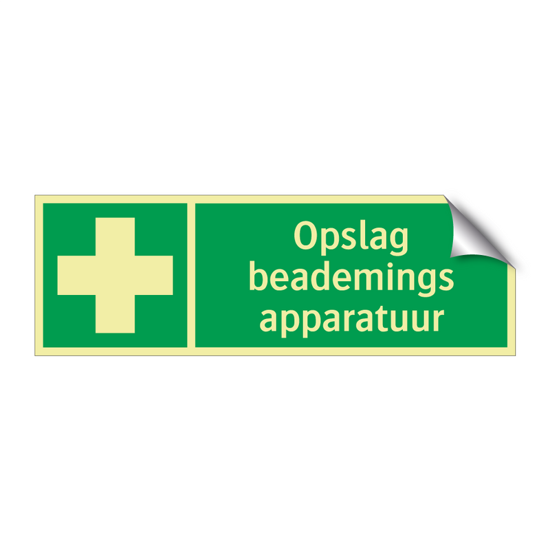 Opslag beademings apparatuur