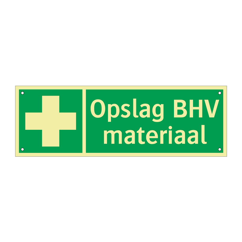 Opslag BHV materiaal