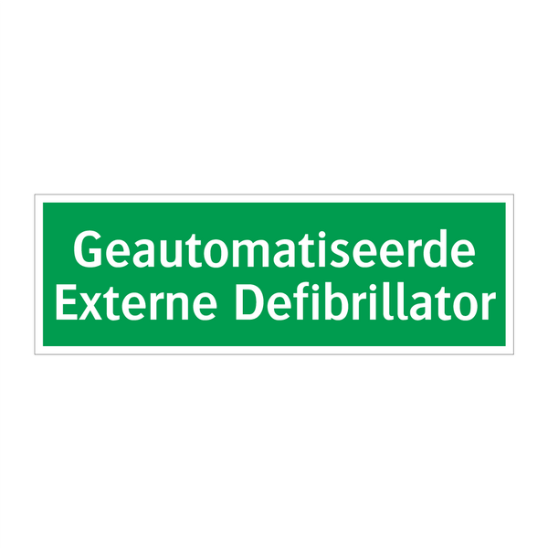 Geautomatiseerde Externe Defibrillator