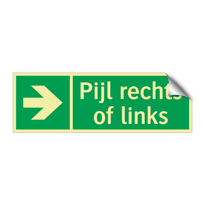 Pijl rechts of links