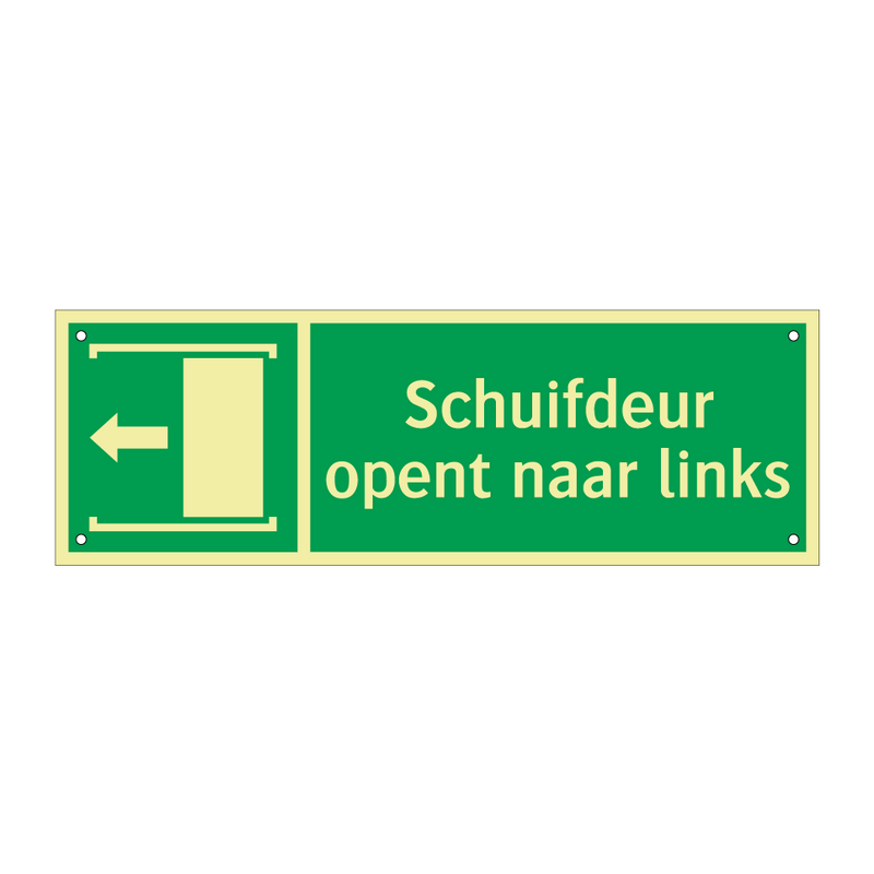 Schuifdeur opent naar links