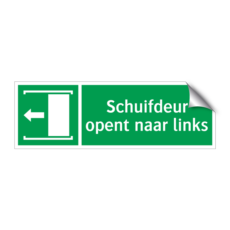 Schuifdeur opent naar links