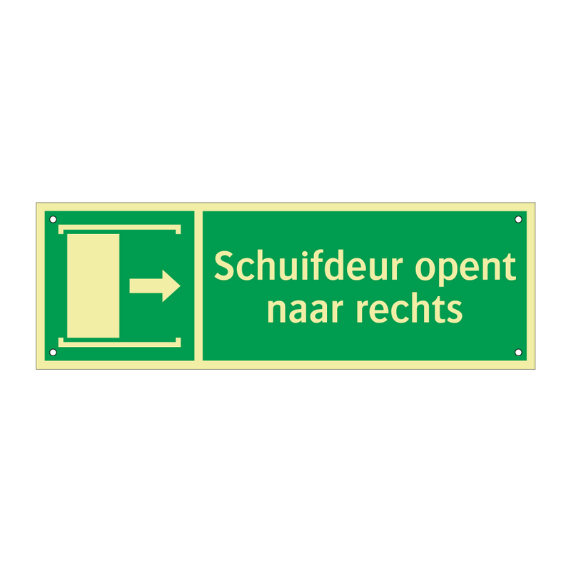 Schuifdeur opent naar rechts