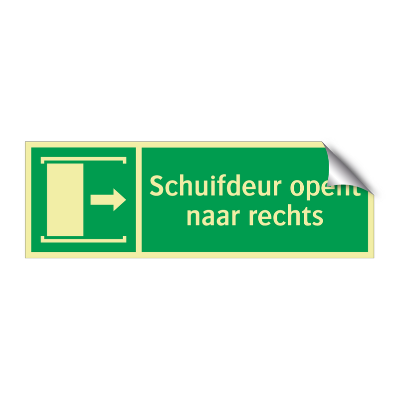 Schuifdeur opent naar rechts