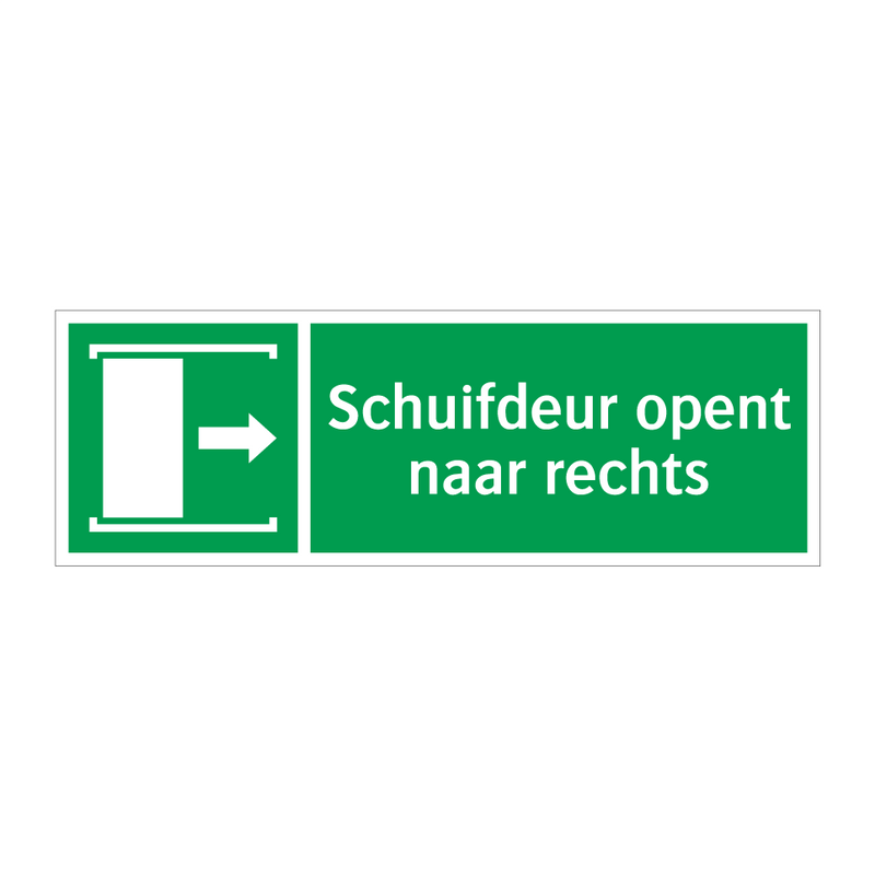 Schuifdeur opent naar rechts